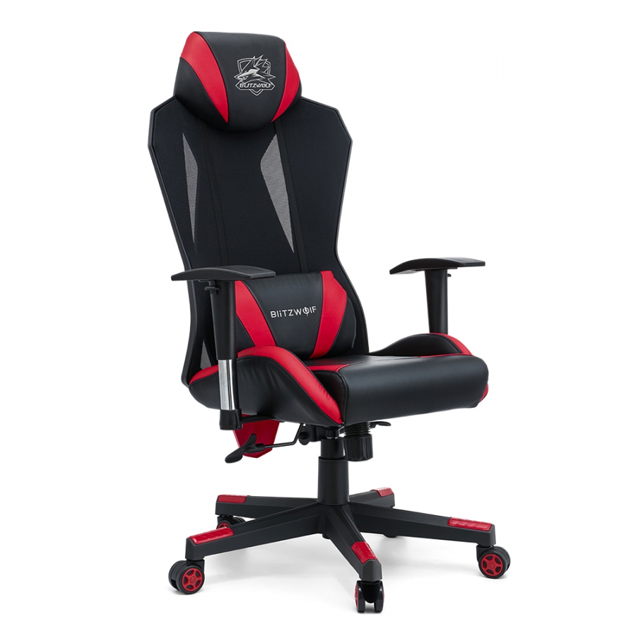 BlitzWolf BW-GD1 Gaming Skrivebord Stort skrivebord Ergonomisk Design Computer Bord Gamer Arbejdsstation med kopholder Hovedtelefonkrog til hjemmekontor image