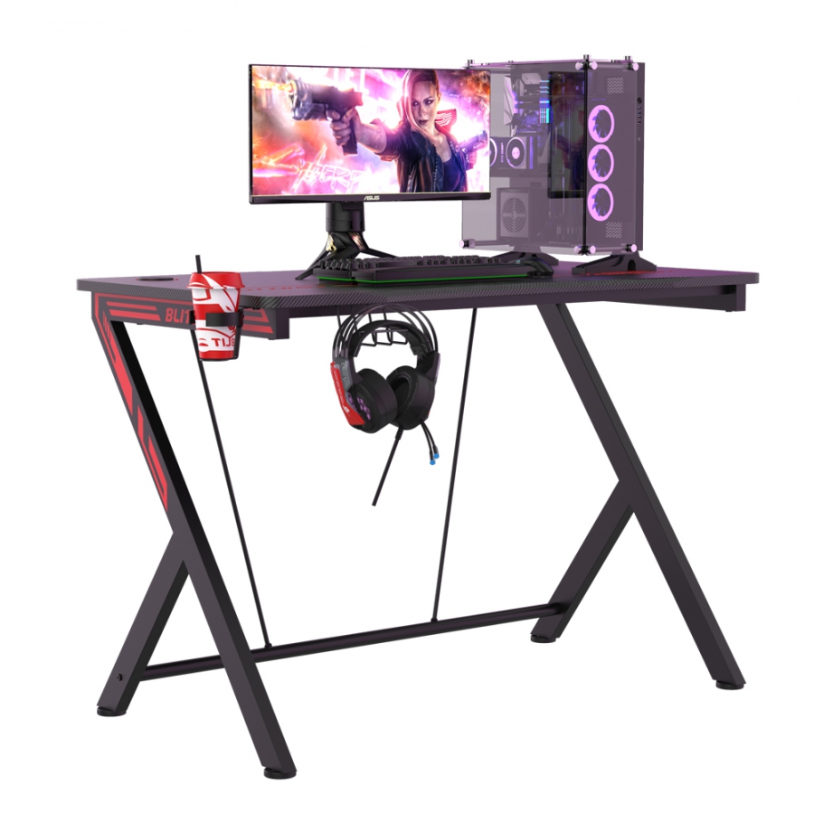 BAIZE Height Adjustable Sit Stand Desk Office Desk Riser Foldable Laptop Desk Notebook Monitor Holder Stand With Keyboard Tray image