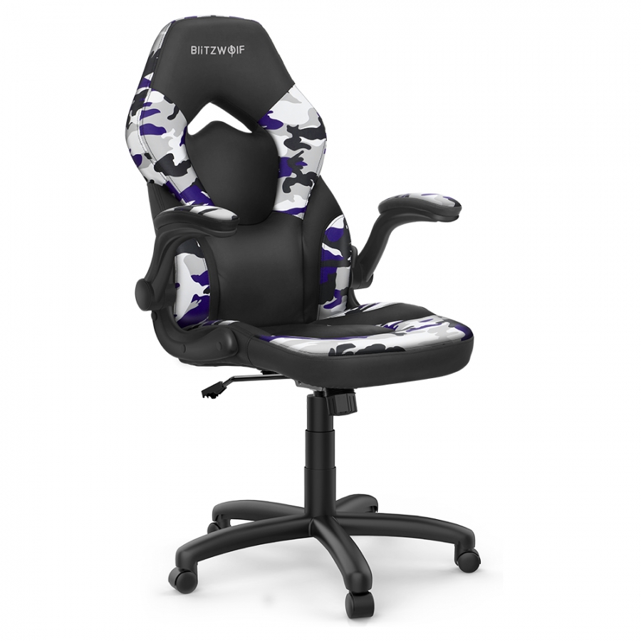 BlitzWolf BW-GC6 gaming stol med højdensitetsnet 150 Genlukning af 2D justerbar armlæn Pudestøtte Udvidet pude og hjemmekontor image