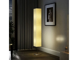 Standerlampe med stålfod 170 cm beige